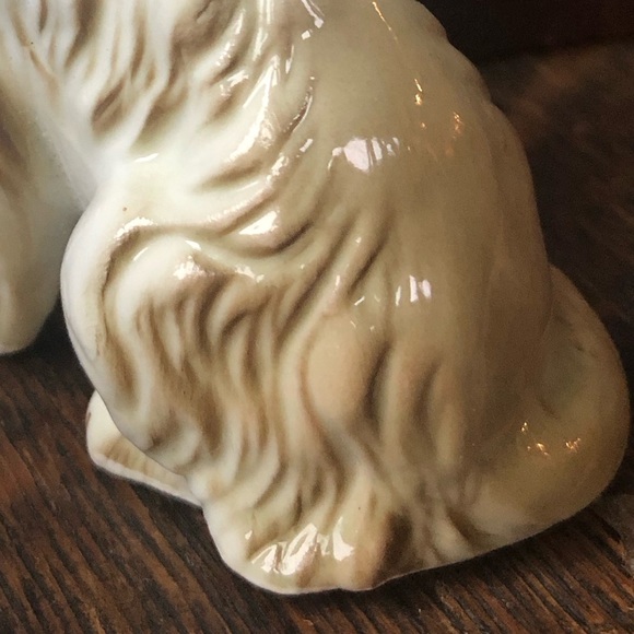 VINTAGE Rough Collie Dog Figurine Collectible/ Cake Top- Hand Painted Bone China - Picture 9 of 14